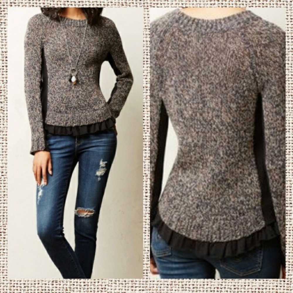 Moth Aspara Knit Pullover by Anthropologie